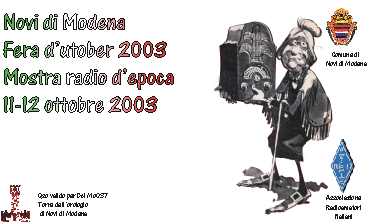 La QSL preparata per l'occasione. Come vedete ricorda la mostra di radio d'epoca allestita con l'aiuto dell'amico Manrico.